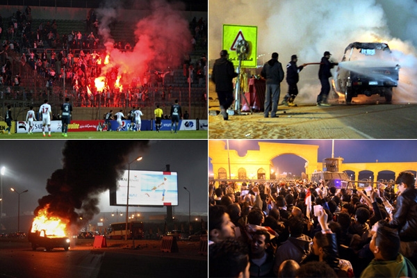 Egypt cairo stadium police gunfire football fans died