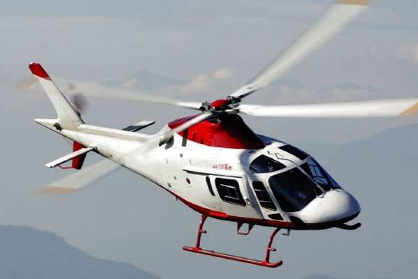 Both compete with one another to buy helicopters