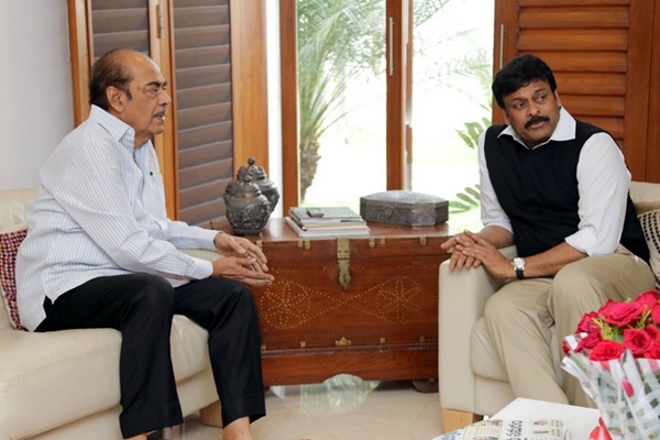 Chiru exhibits his affection towards ramanaidu
