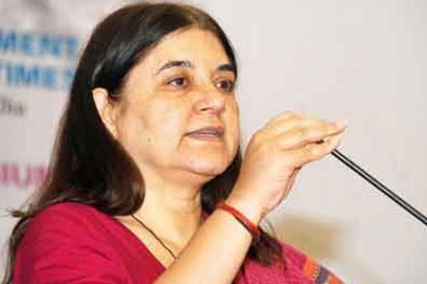Minister maneka gandhi fire on men s things