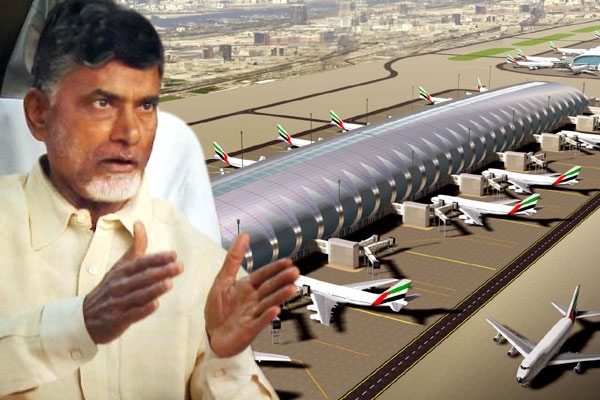 Chandrababu planning to make an airport between nuziveedu and khammam districts