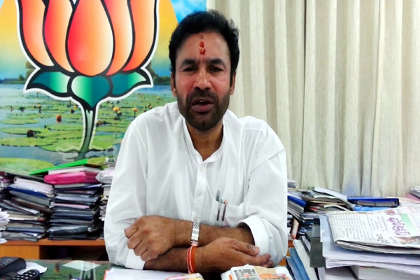Kishan reddy says bjp will never make friendship with mim