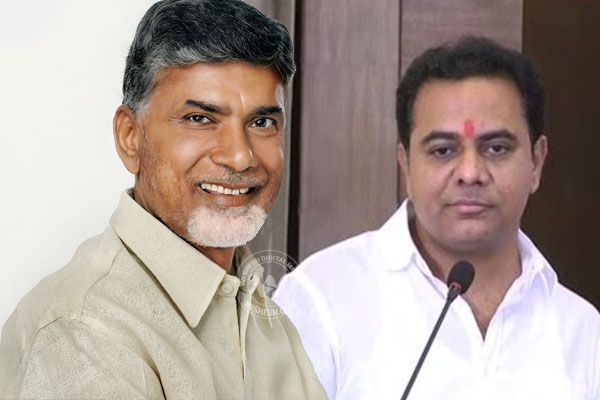 Chandrababu ktr went to delhi