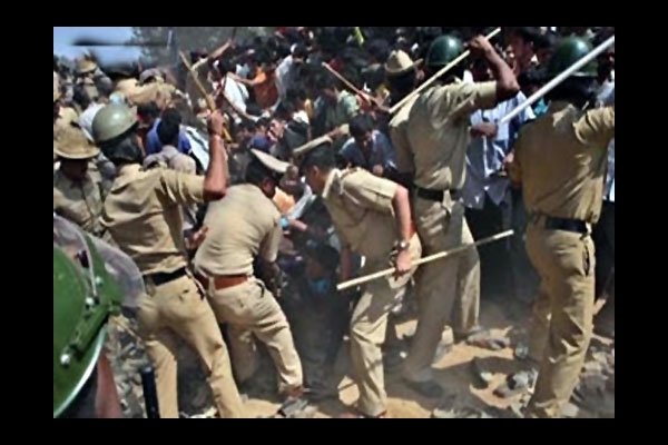 Govt changed but ou students protesting scene unchanged