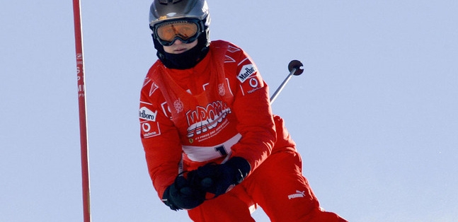 F1 racer michael schumacher in coma