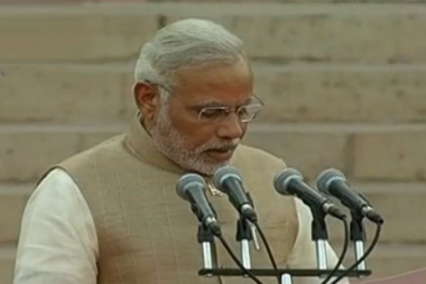 Narendra modi sworn in as prime minister